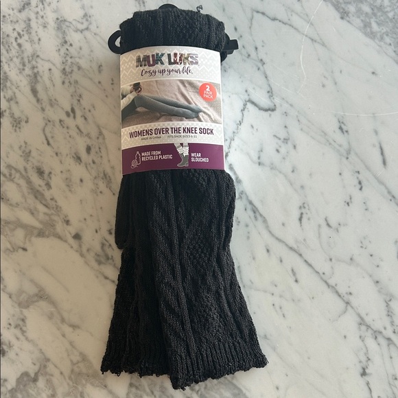 Muk Luks Accessories - MUK LUKS Over the knee sock, 2 pack